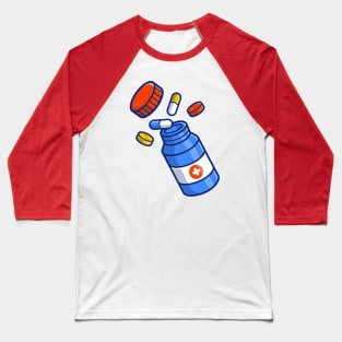 Jar With Pills And Tablets Baseball T-Shirt